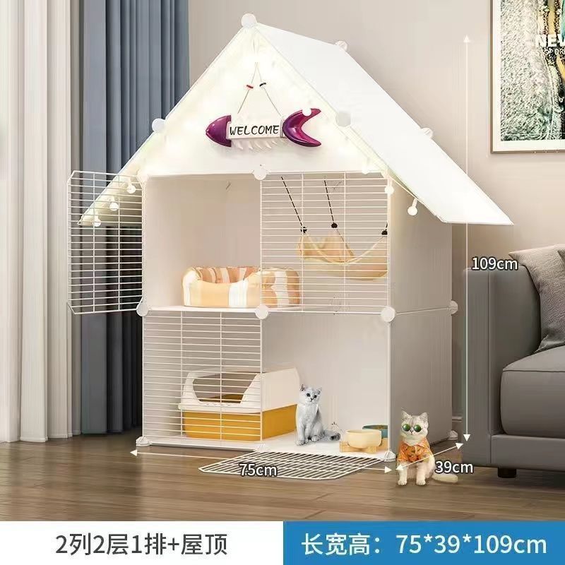猫笼子猫屋别墅特卖家用宠物猫窝幼猫三层室内两层超大型猫咪猫舍