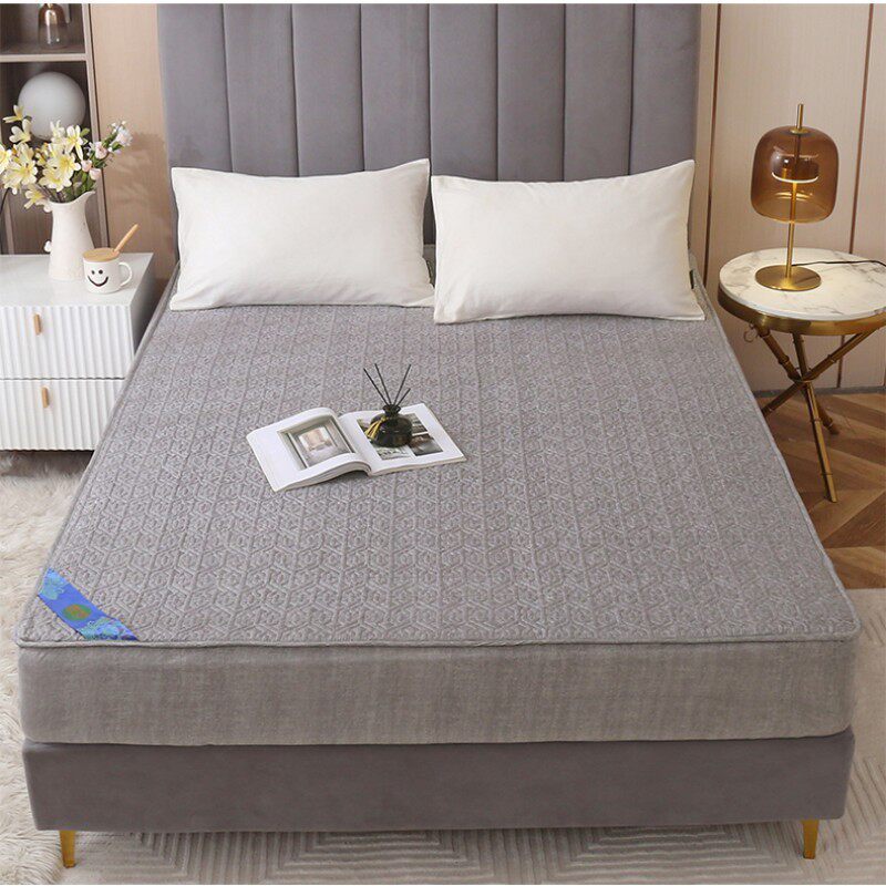 夹棉单床笠防尘床罩新款纯色可水洗止滑亲床垫肤棉席梦思床垫保护,床上用品,床裙,淘宝优惠券,粉丝福利购,淘宝优惠卷