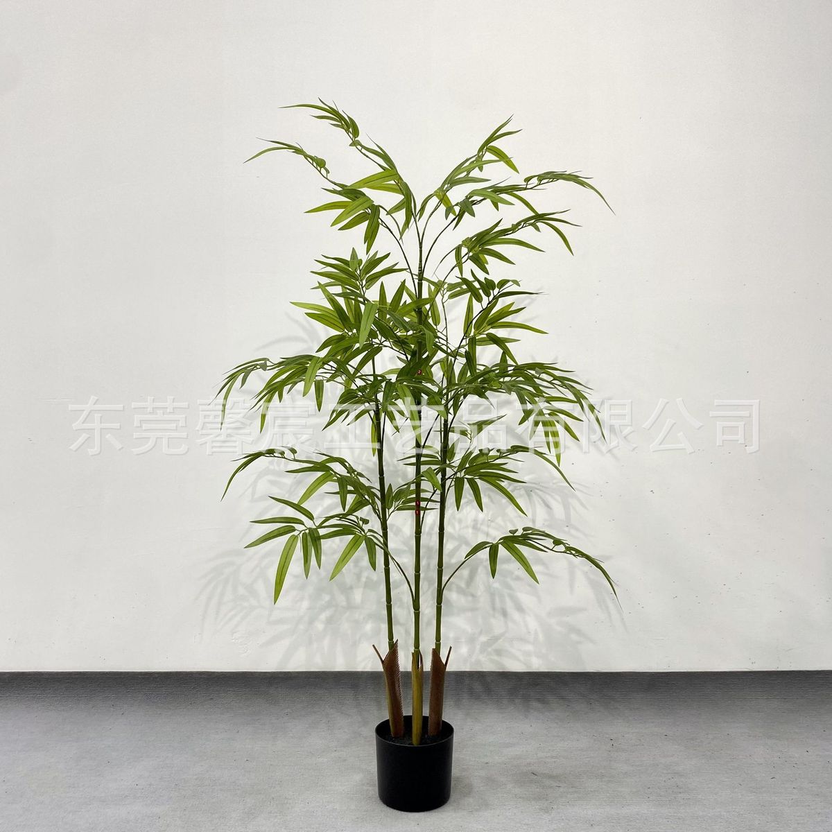 热销仿真可拆装竹子盆栽塑胶杆假竹子新中式禅意绿植装饰出口热销