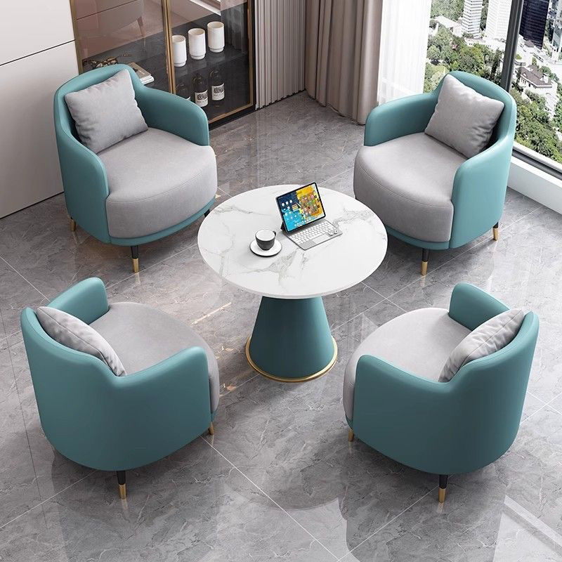 热销组合简约单人沙发wab售楼处洽谈桌椅组合办公室接待沙发网红