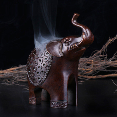 杨铜记厂家批发合金镀铜香炉香炉大小象檀香炉插仿古线香炉