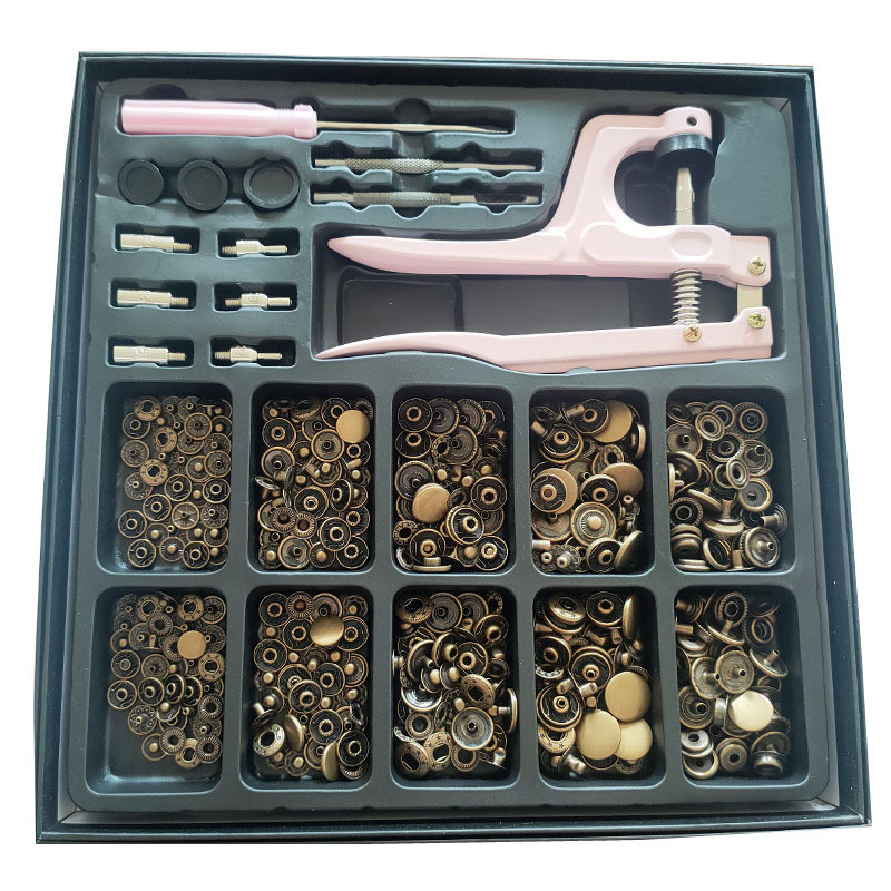 直厂家卖201/203/831/655/633金属四合扣+工具套盒服装按扣