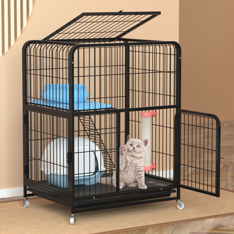 成年猫笼子猫别墅超大号三层家用猫咪笼猫舍小型幼猫笼带厕所