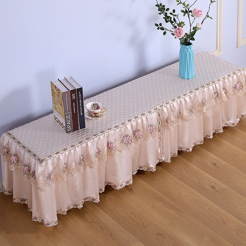 蕾丝刺绣电视柜盖布布艺长方形桌布茶几客厅防尘盖巾鞋柜防尘
