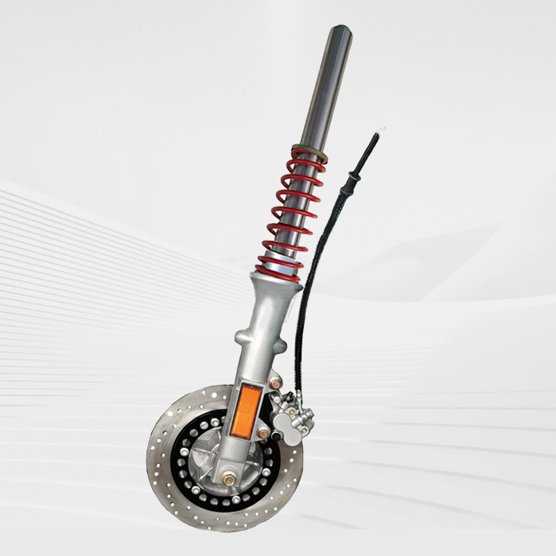 热销电动三轮车减震外簧避震43载重碟刹前叉液压三开管型批发现货