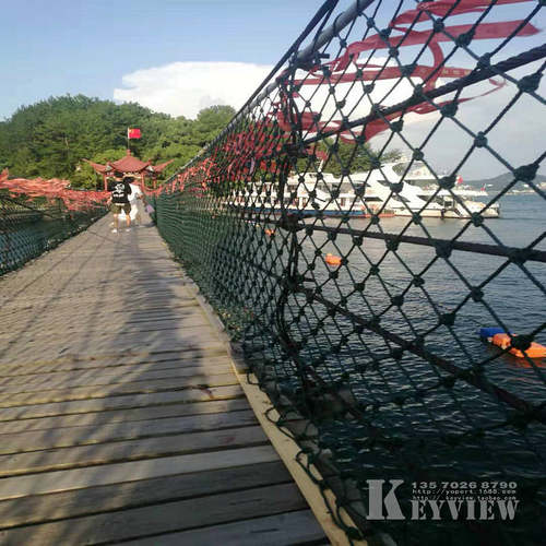 中山公园惠州珠海广州园林景观护栏网麻绳装饰网乡村篱笆隔离网