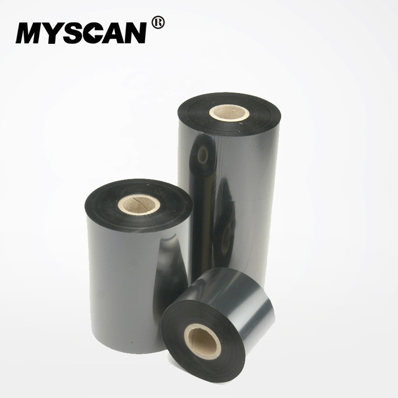 热销进口混合基碳带7cmx300m条码标签打印机铜版纸热转印色带70mm