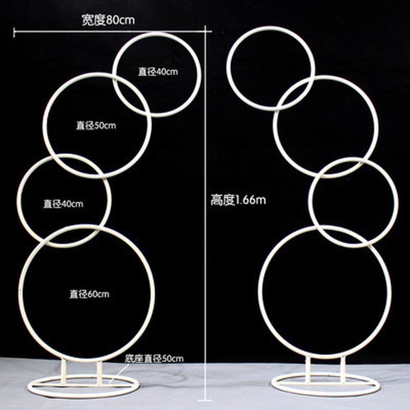 新款拱门道具背景圆环婚庆路引婚礼铁艺花艺圆环圆圈吊顶圆环