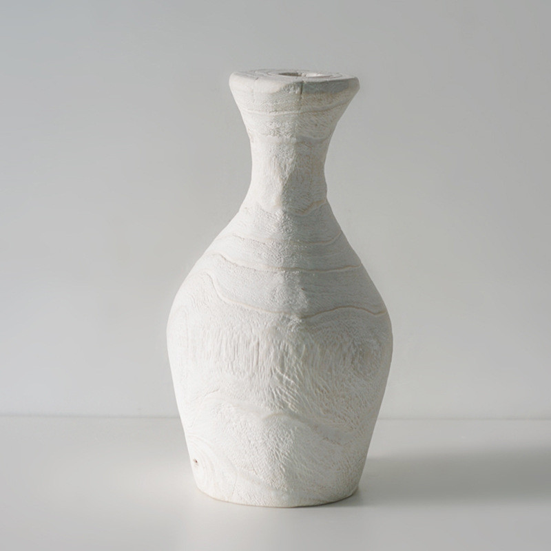 桐果复古泡创意盆泡桐花瓶摆件三角托盘圆盘水果点心盘摆拍道具