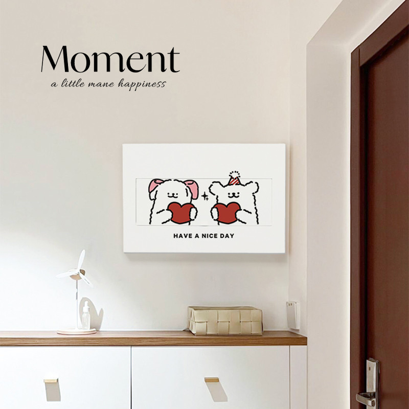 可爱小狗电表箱装饰画2025新款弱电箱遮挡墙上遮丑贴画墙面贴纸