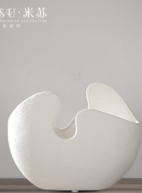 欧式现代红果蛋壳陶瓷花瓶创意桌面摆件工艺品摆设客厅装饰品镶嵌