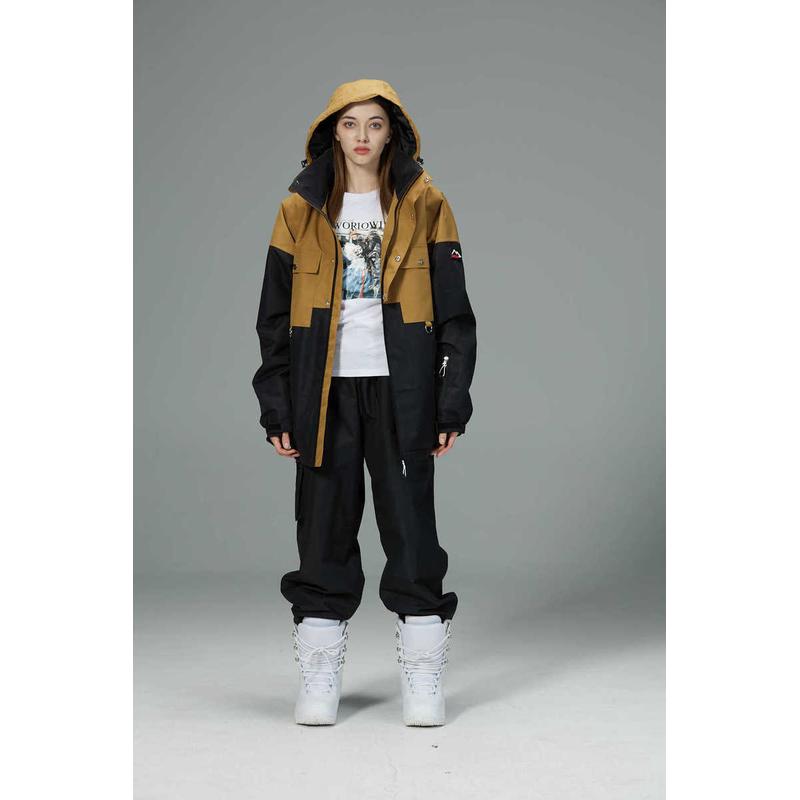 滑雪服女单保暖双板登山户外滑雪防风防水板