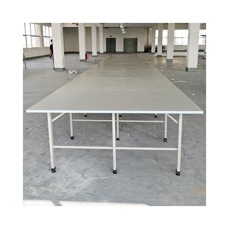 厂家组合服装裁剪工作台裁剪案板裁剪缝纫桌台不锈钢包边桌台批发