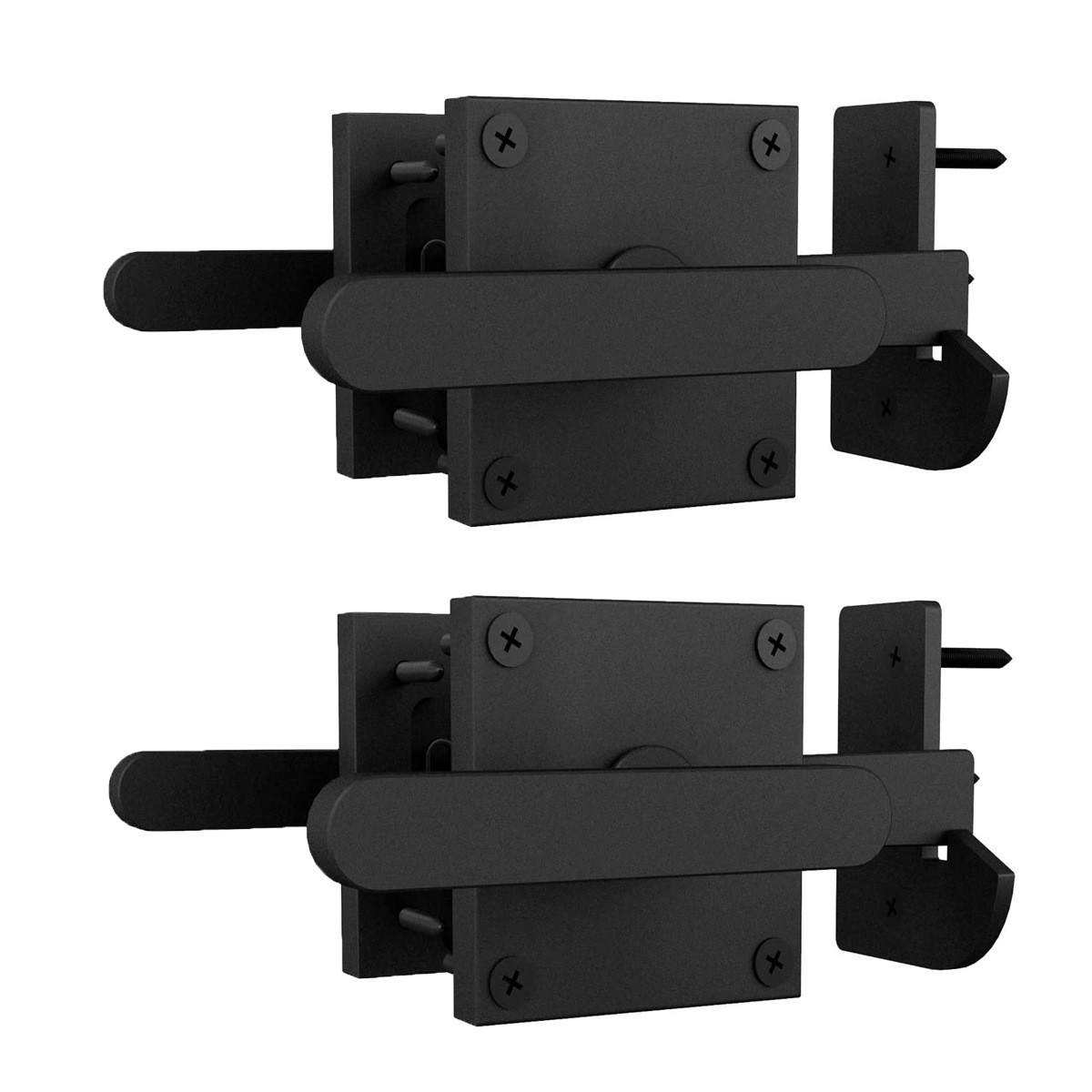 谷仓门美式翻转锁扣五金配件铁艺农场栅栏门平移门金属闩锁门栓