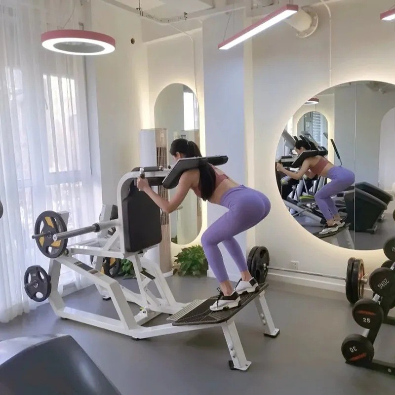 热销机哈克深蹲塑形美体高低拉坐姿划船臀翘健身大腿内外侧训练器