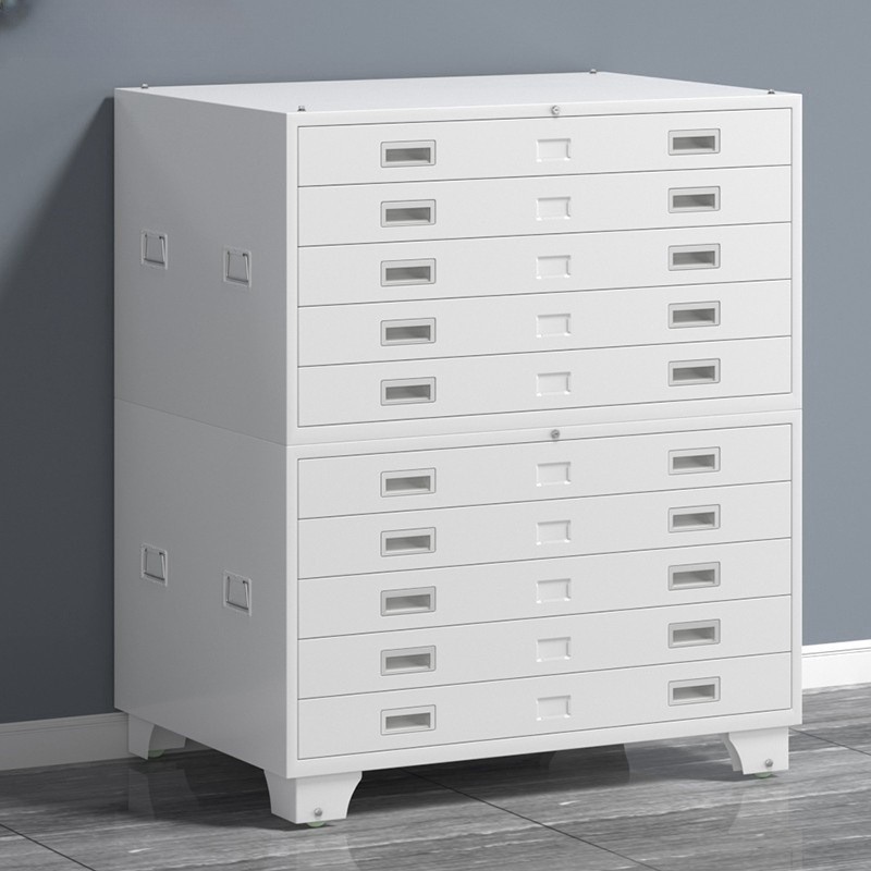 底图柜钢制文件柜资料柜工程图纸抽屉柜菲林柜底图储物柜多层柜