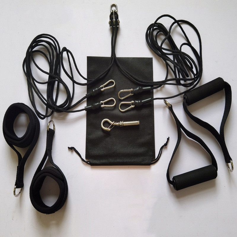 绳索瑜伽滑轮拉力带训练阻力带健身拉力绳多功能阻力绳脚蹬拉力器,运动/瑜伽/健身/球迷用品,拉力绳/拉力器,淘宝优惠券,粉丝福利购,淘宝优惠卷