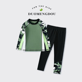 中大童男孩游泳套装 青少年温泉裤 分体zan 2024新款 哆萌豆男童夏季