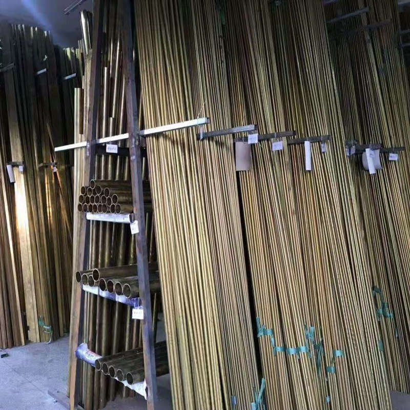 异性铜管加工黄铜方管扁管紫铜灯具方管用铜管铜箔