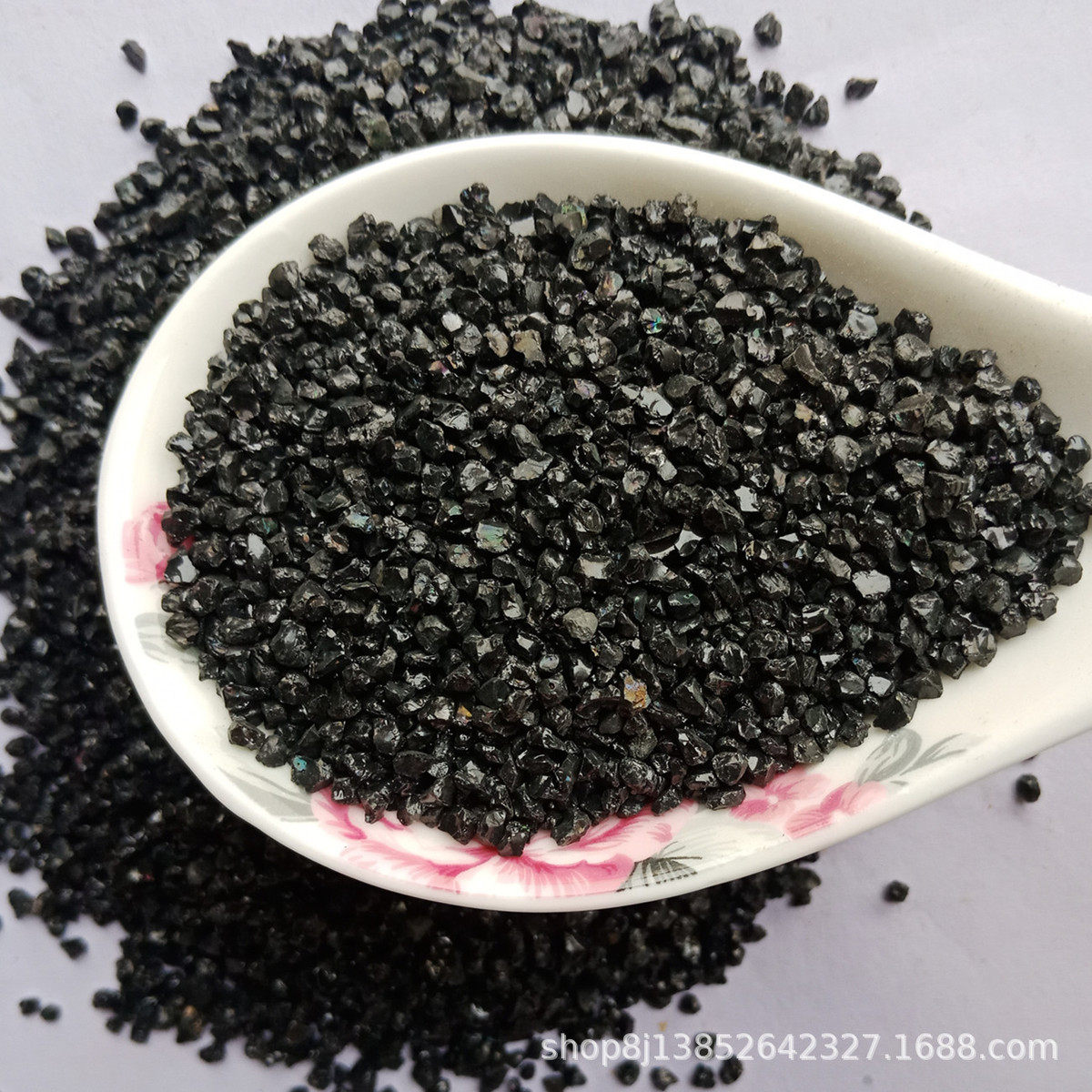亮黑金砂现货供应黑砂黑工沙鱼缸底砂多肉铺面砂