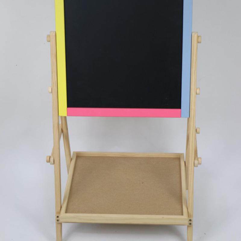 j85双面儿童翻转画架黑板粉笔黏贴油性记号笔画架磁性可画架