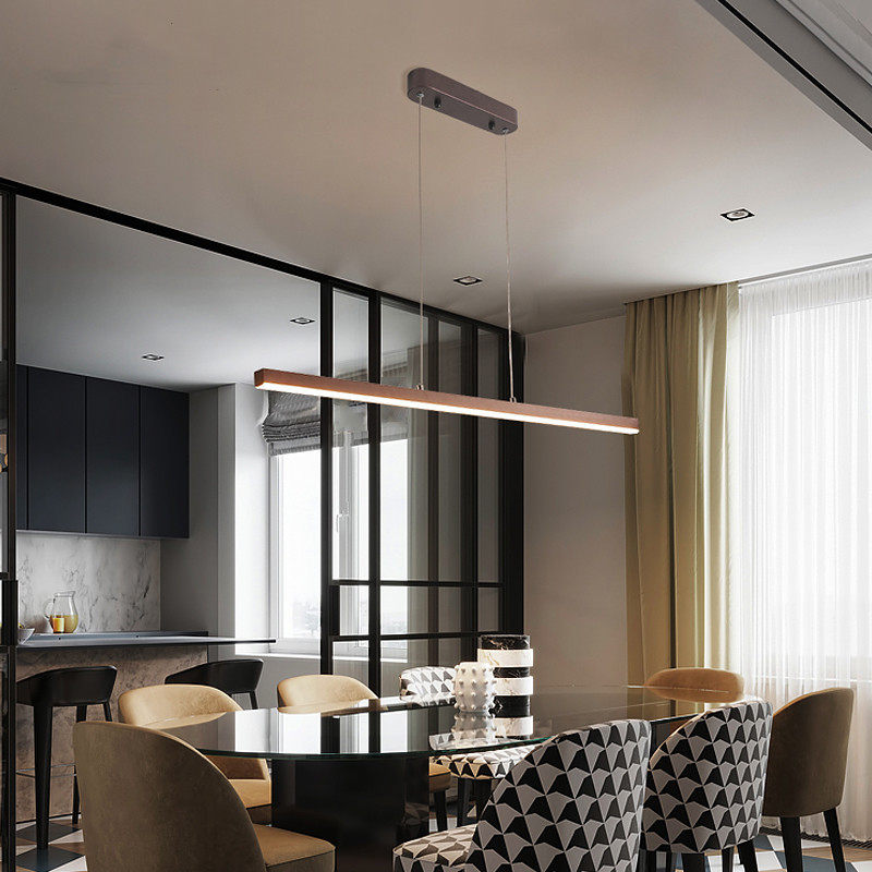 北欧极简吊灯轻奢吧台客厅灯现代简约创意餐厅灯设计师长条办公室