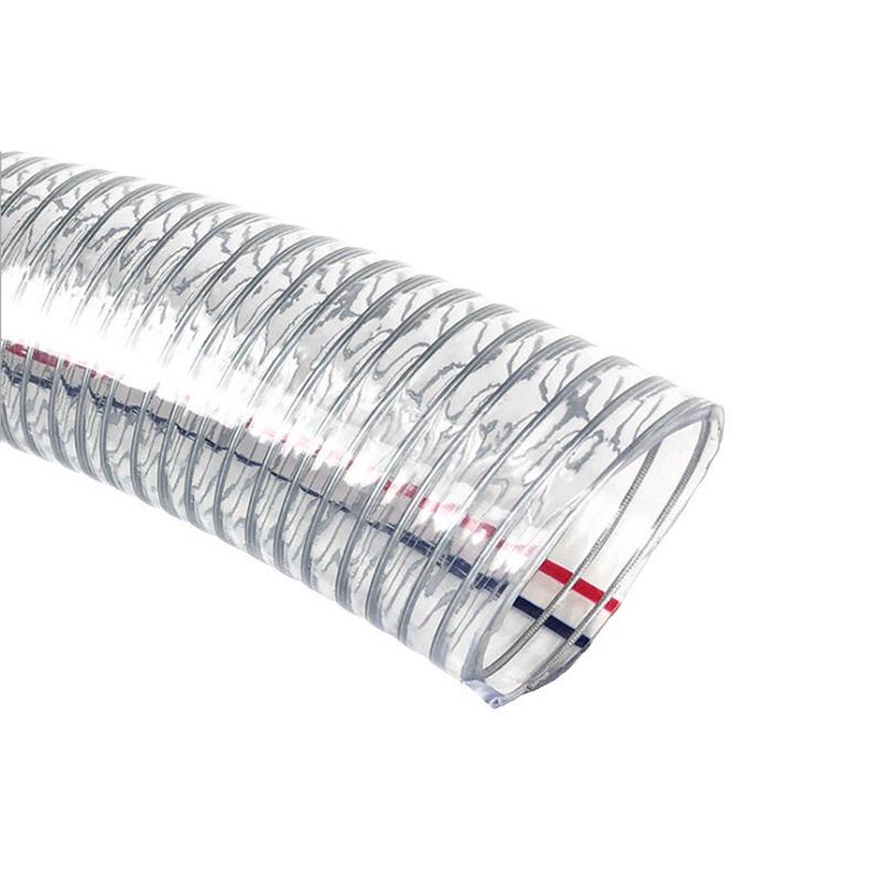 输油供应3寸pvc钢丝软管75mm透明钢丝胶管输水厂家透明钢丝管