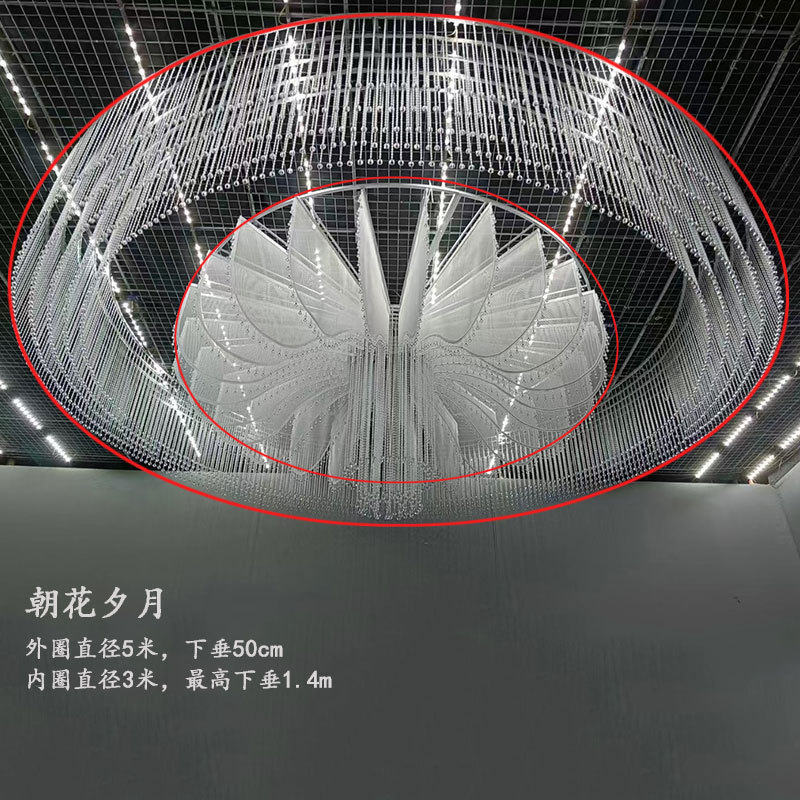 婚庆新款欧式朝花夕月吊件福缘吊顶酒店宴会厅挂件顶部舞台装饰品