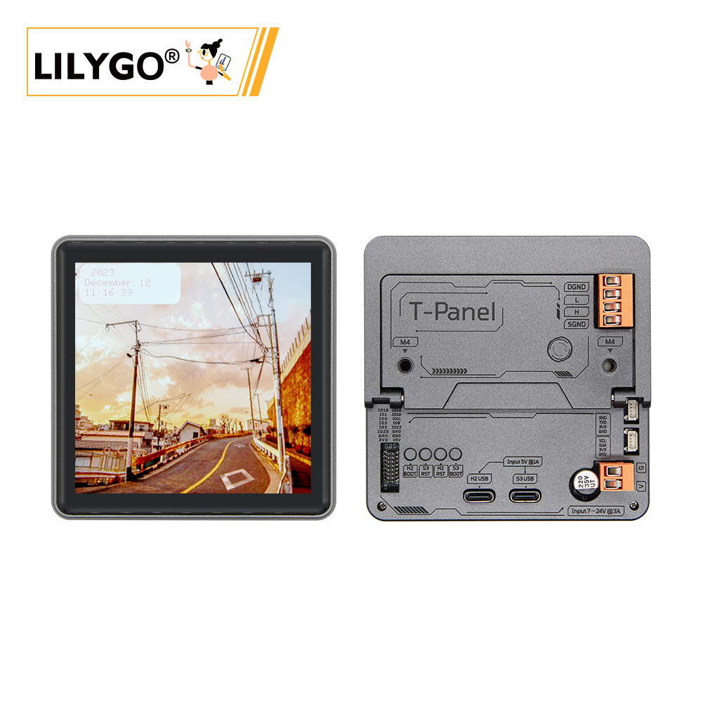 LILYGO® T-Panel S3 ESP32-S3+ESP32-H2+RS485/CAN可编程开发板