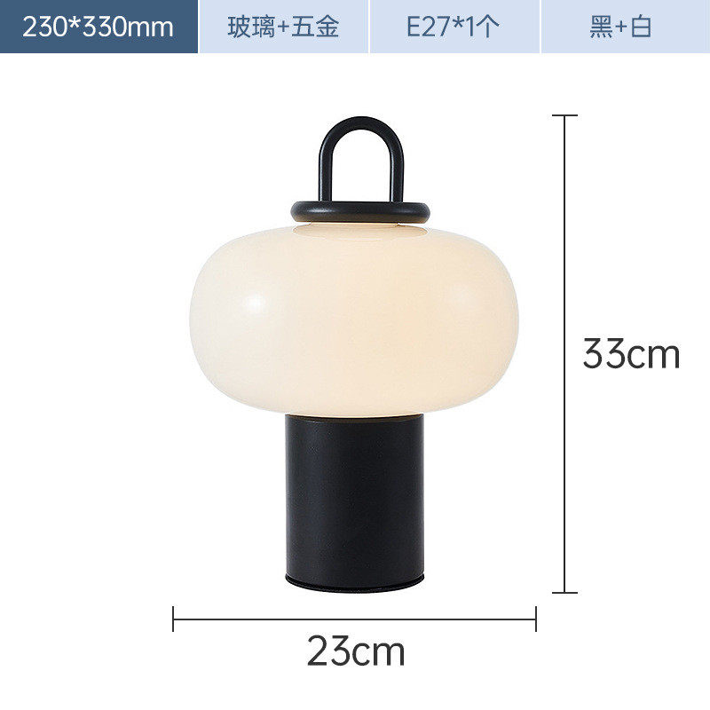 源头工厂现代美式简约led台灯设计师艺术装饰样板间床头玻璃创意