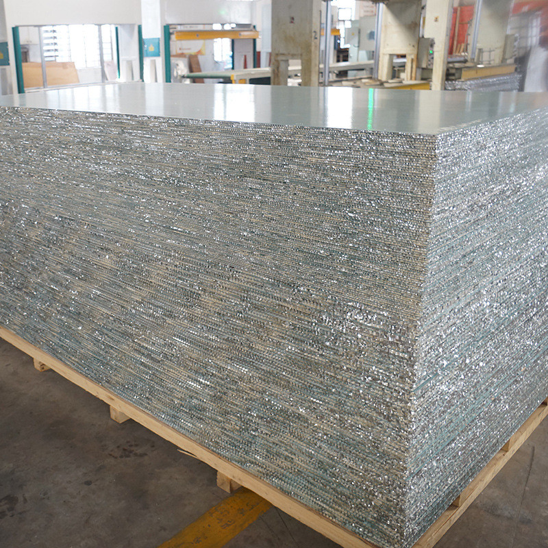 蜂窝铝板木饰面厂家柜门耐污高光家具板双面铝皮夹复合板全铝板