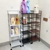 1vpr卫生间置物架落地式 浴室厕所洗手间折叠脸盆收纳架子家用多层