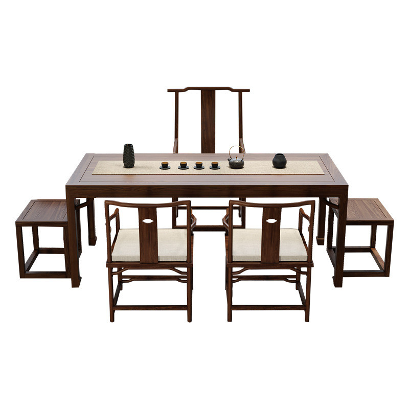 泡茶桌椅家用茶台桌办公大型新中式茶桌仿古客厅功夫茶室桌子组合