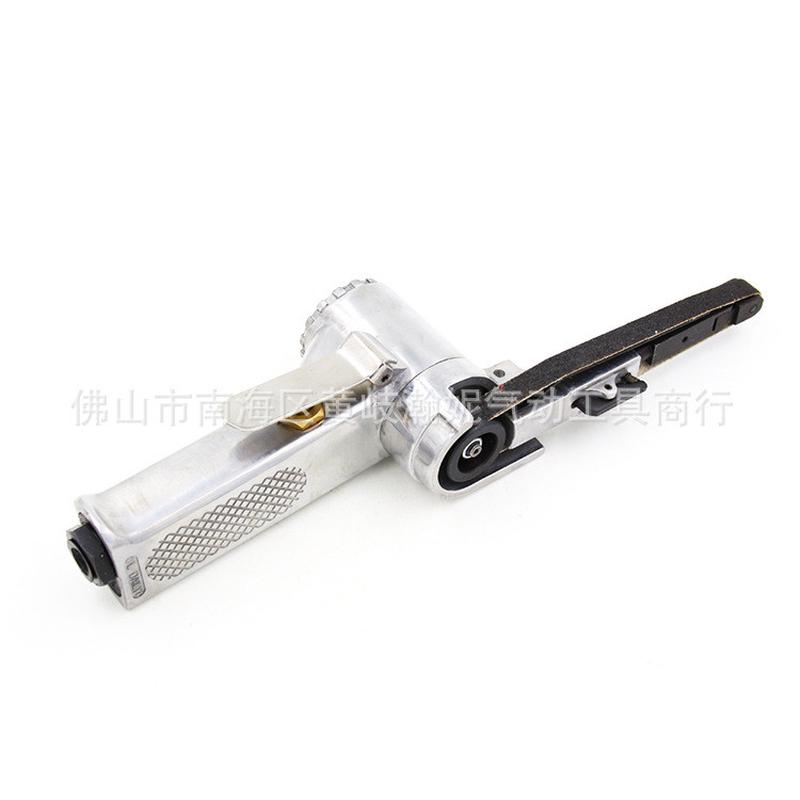 热销欧维尔ow-sd10砂带机环形气动1寸抛光砂光窄缝金属打磨光10*3