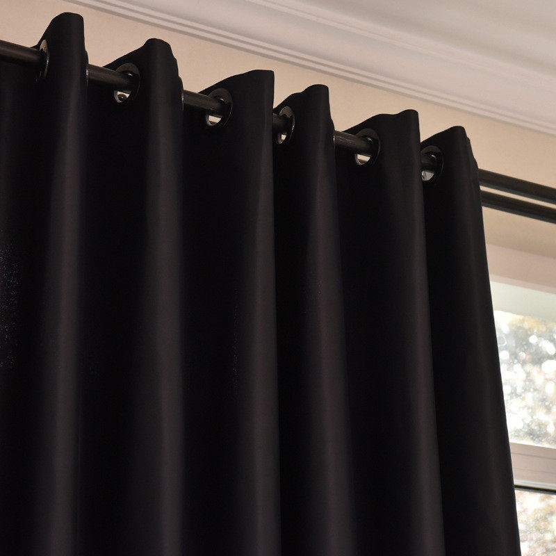 阻燃全遮光摄影黑色高精密窗帘舞台背景遮挡布不反光活动会展哑光