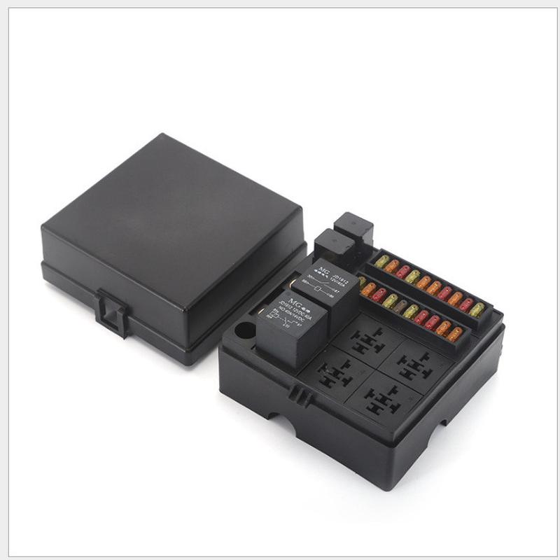 热销bx2020-8新能源汽车路盒8保险丝继电器二十路保险丝盒改装车