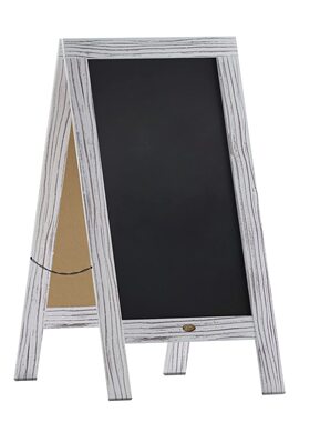 欧美咖啡厅菜单写字黑板餐厅手写a框双面磁性黑板20*40inch展示板