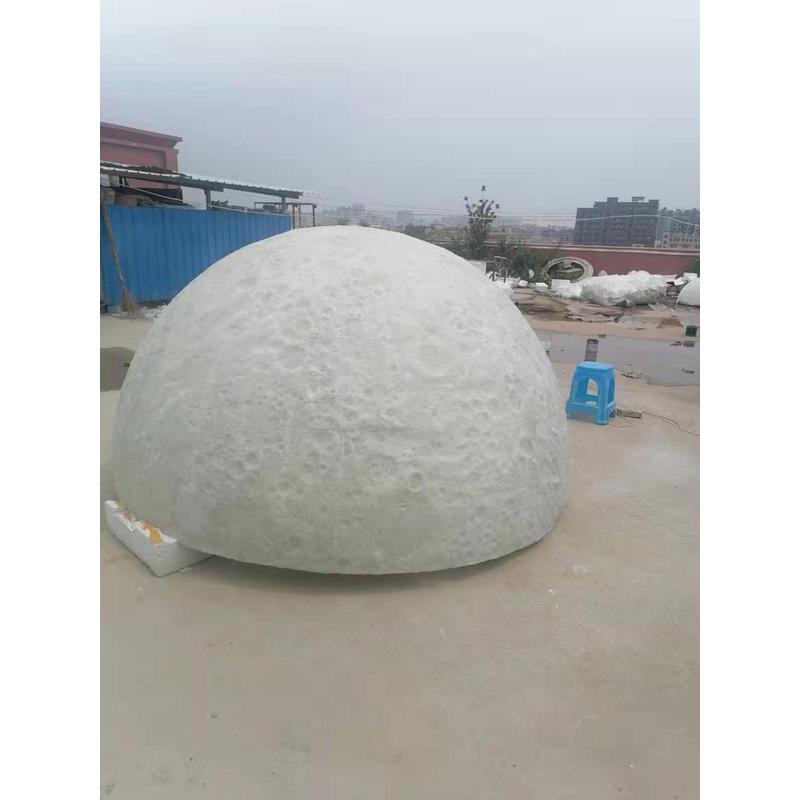 北欧半圆月球灯月亮灯吸顶灯卧室餐厅星球灯网红工装定制大号球形