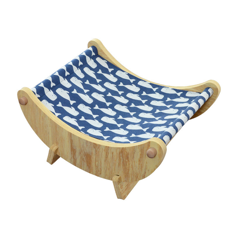 eva月亮猫窝家用四季通用猫咪睡眠棉麻可拆洗猫床宠物窝catbed