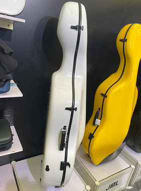 热销3.5kg白色大提琴碳纤维琴盒多色盒带滑轮琴可选