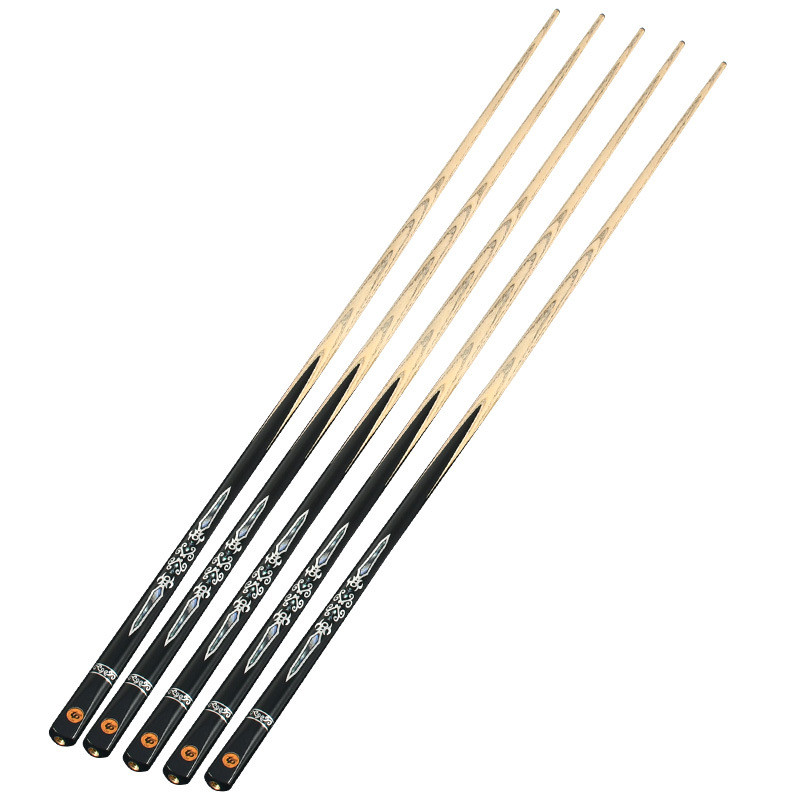 黑八英式通杆中公10mm小头台球杆单节斯诺克球杆八杆台球配件cue