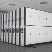 密集架钢制多层加厚厂家智能档案柜可移动书架轨道式 电动