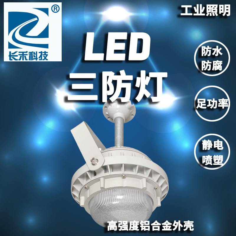 华荣款LED免维护节能隔爆型防爆灯 仓库厂房工矿灯三防防水弯灯