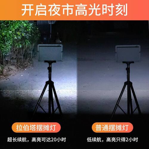 热销充电式防水夜市超亮led超长待机摆摊地摊户外专用应急工地支