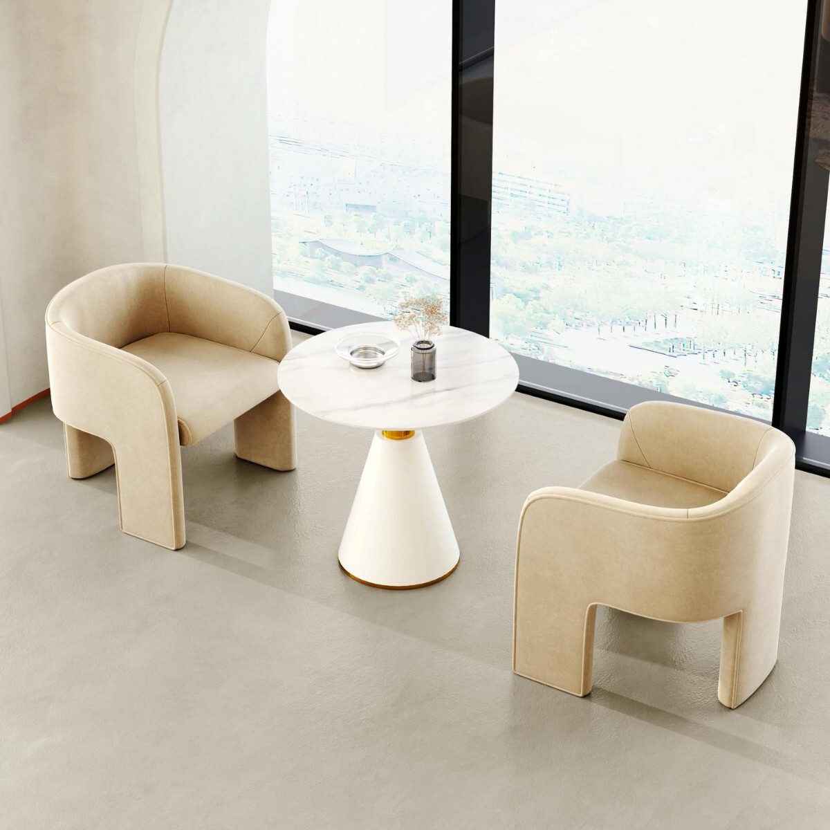 北欧轻奢设计师休闲椅售楼部咖啡厅接待洽谈椅家用客厅沙发单人椅