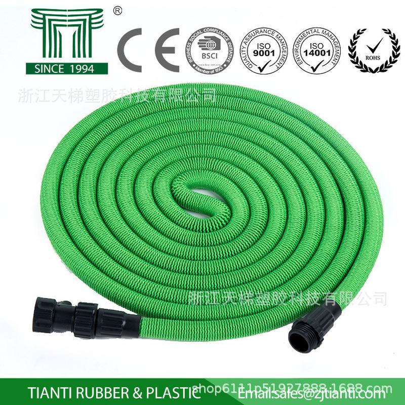 厂家供应3倍伸缩乳胶水管花园浇花洗车工具套装tpe园林水管