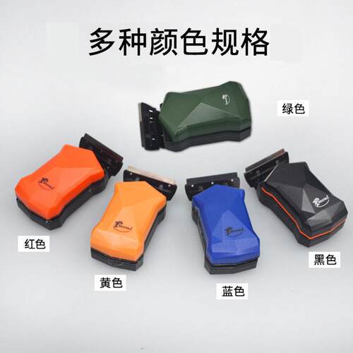 鱼缸双面刷带刮刀玻璃擦磁力清洗刷子吸力除藻清理清洁工具刮藻刀
