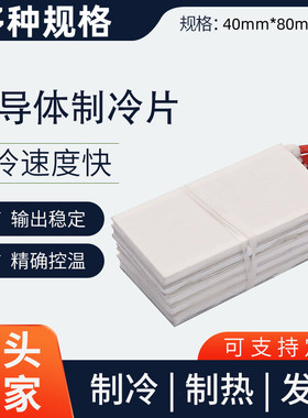 长方形半导体制冷片tec1-25506高品质电子制冷40*80mm大电压30v6a