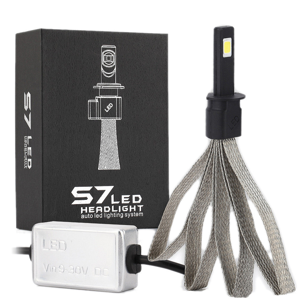 2件汽车LED大灯30W 3200LM H3汽车LED大灯灯泡 改装聚光灯