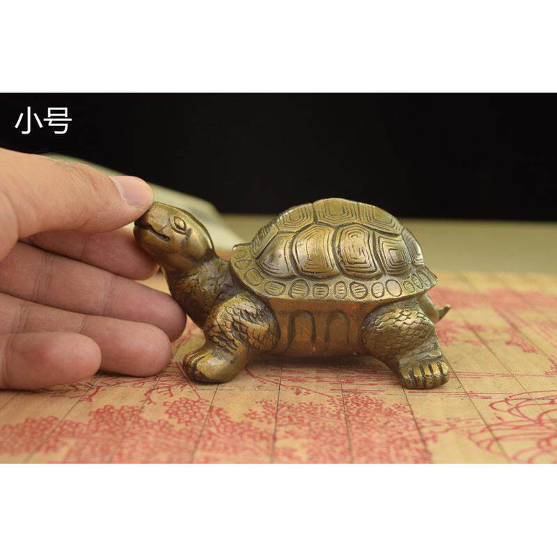 纯铜摆件黄铜龟长寿龟龟寿龟青色工艺品长寿龟书房厅摆件装饰品